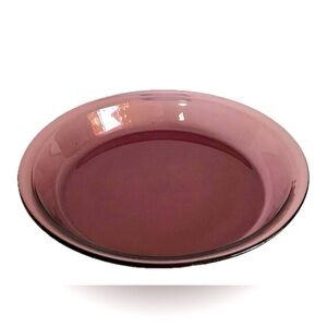 Vtg PYREX Visions Ware Light Cranberry Pink Glass 9" #209 Pie Plate Baking Dish